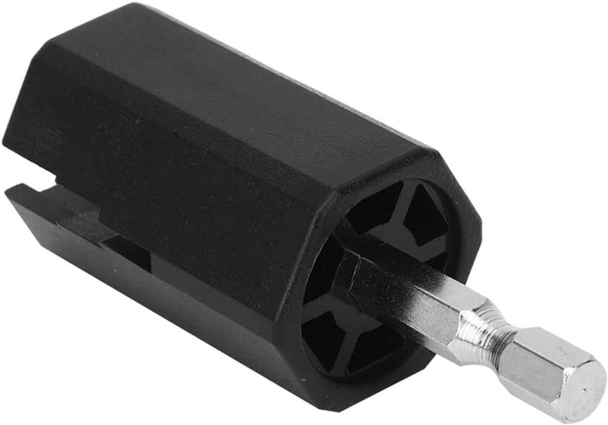 1-delig gitaaronderhoudsgereedschap met zeshoekige boorbevestiging, snaarwikkelaccessoire voor elektrische en akoestische gitaren en basgitaren - duurzaam muzikant essentieel voor efficiënte