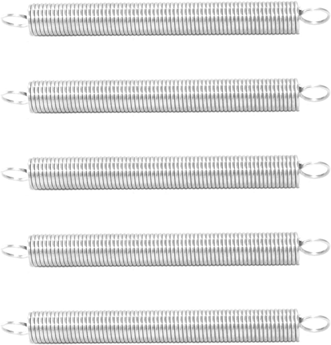 5Pcs Extension Spanning Haak Lente Rvs Kleine Coil Lente Voor Oven Skatboard Deur Pull Return Mechanisme