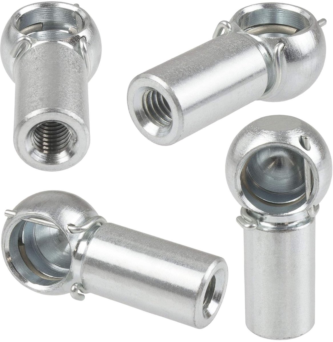 4 x Kogellager B8 M5 DIN 71805 + Veiligheidsbeugel Vorm B verzinkt 8 mm