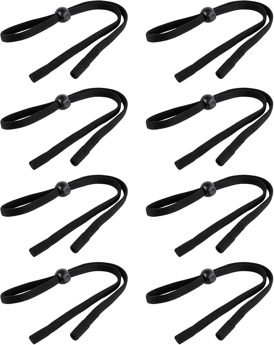 Sportbrilbandjes voor sportbrillen, elastisch, verstelbaar, voor dames, brillenkoord, heren, antislip, voor zonnebril en zicht, veilig