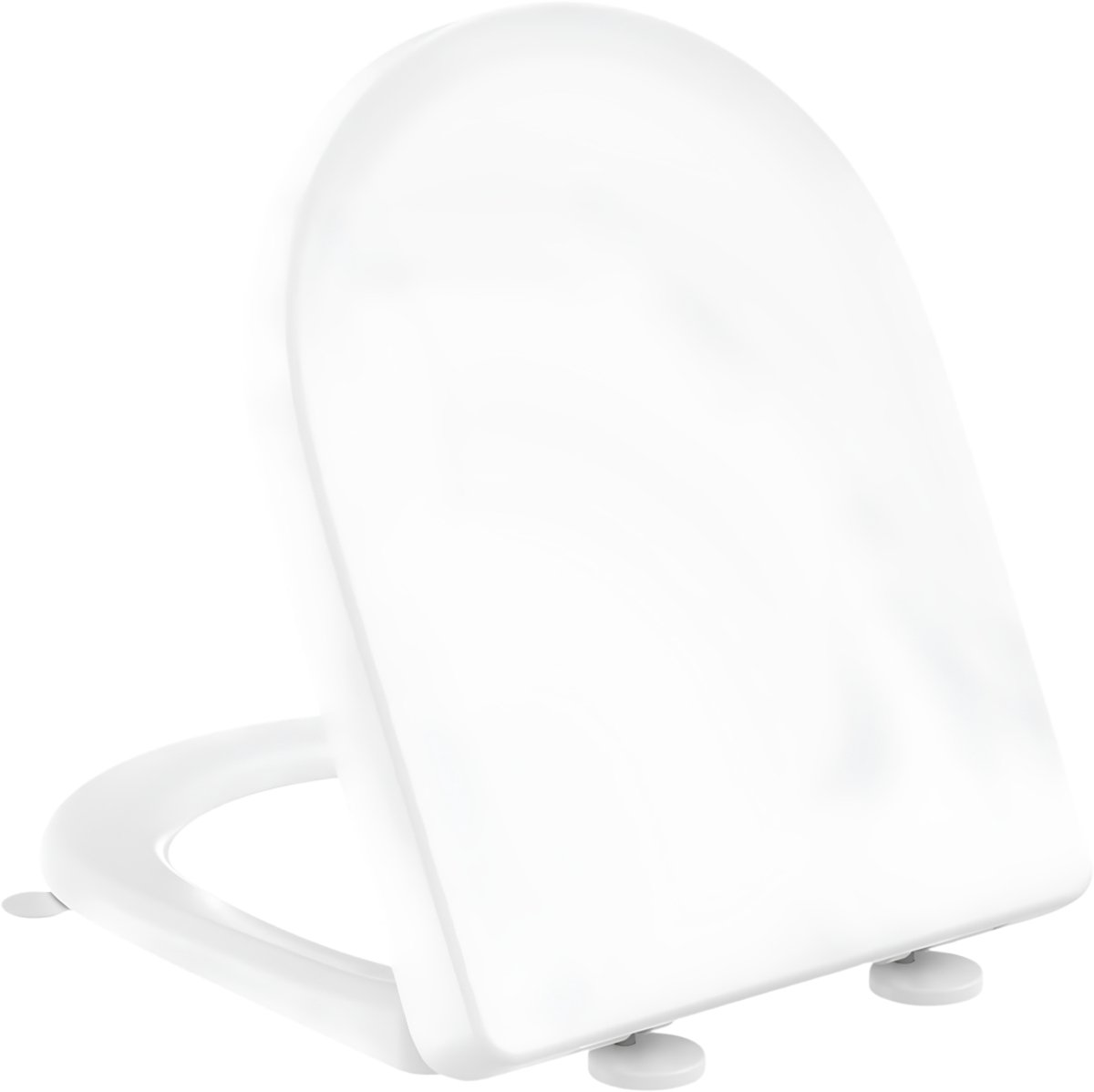JCP® Wc Bril - Wc Bril Softclose - Toiletbril Met Deksel - Wit - 47cm x 37cm x 4cm