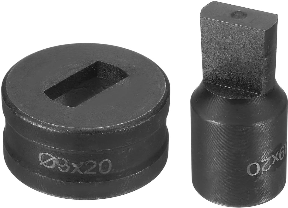 Hydraulische gatstempelmatrijs Φ9×20mm sleufgat 40CR staal elektrische stansset voor CH70 elektrische stansmachine zwart