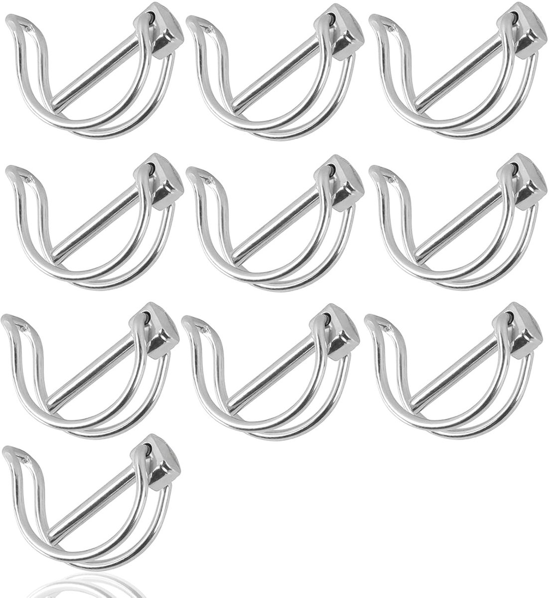 4,5 x 36mm beveiligingspen, 10 stuks luspen met vergrendeling, pen, beveiligingsbout, voor boerderij, gazon, tuin