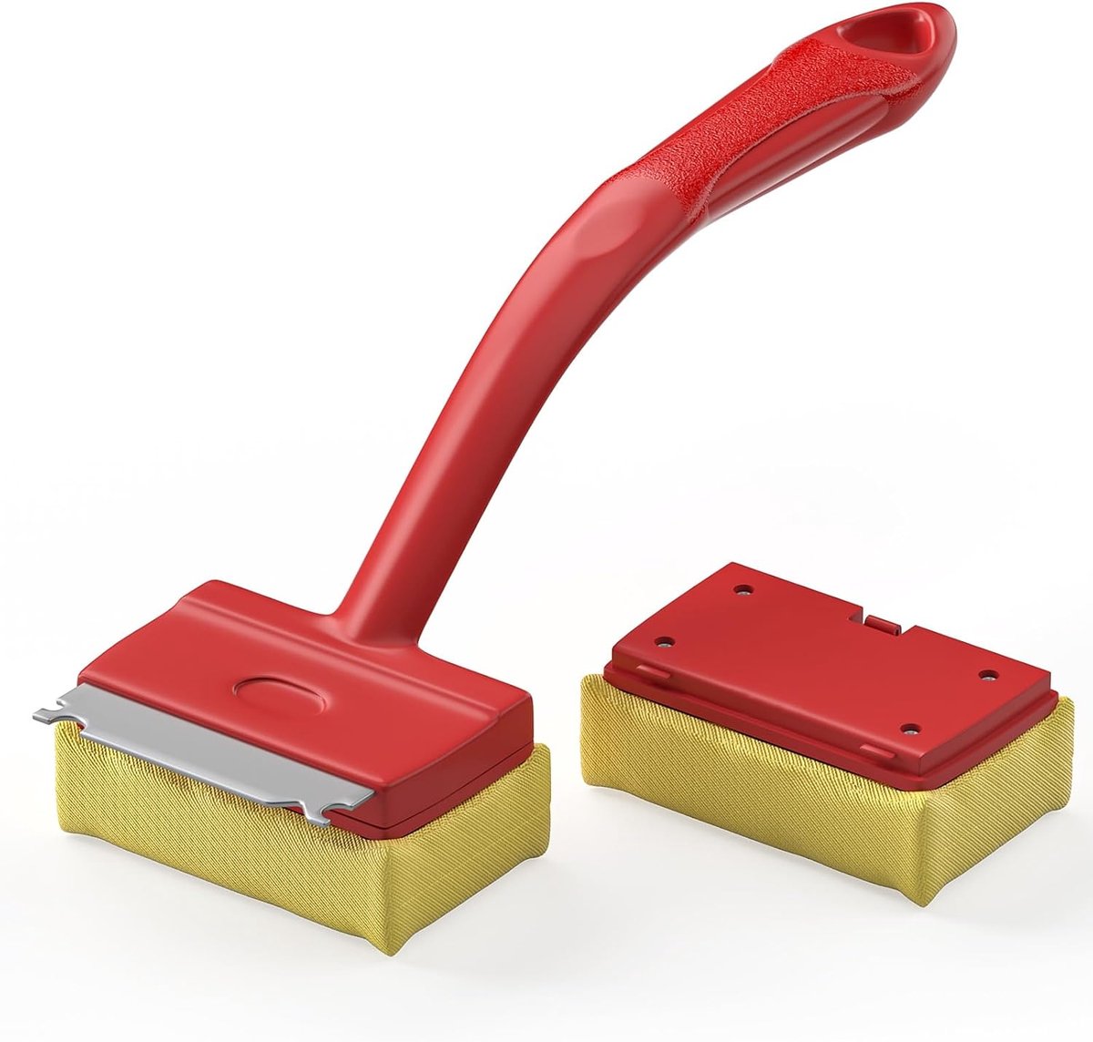 Borstelvrije grillborstel met verwisselbare pad, grillschraper, krasvrije reiniging voor gietijzeren rooster, grillaccessoires voor gasgrill, keramische grill, houtskoolgrill in plaats van