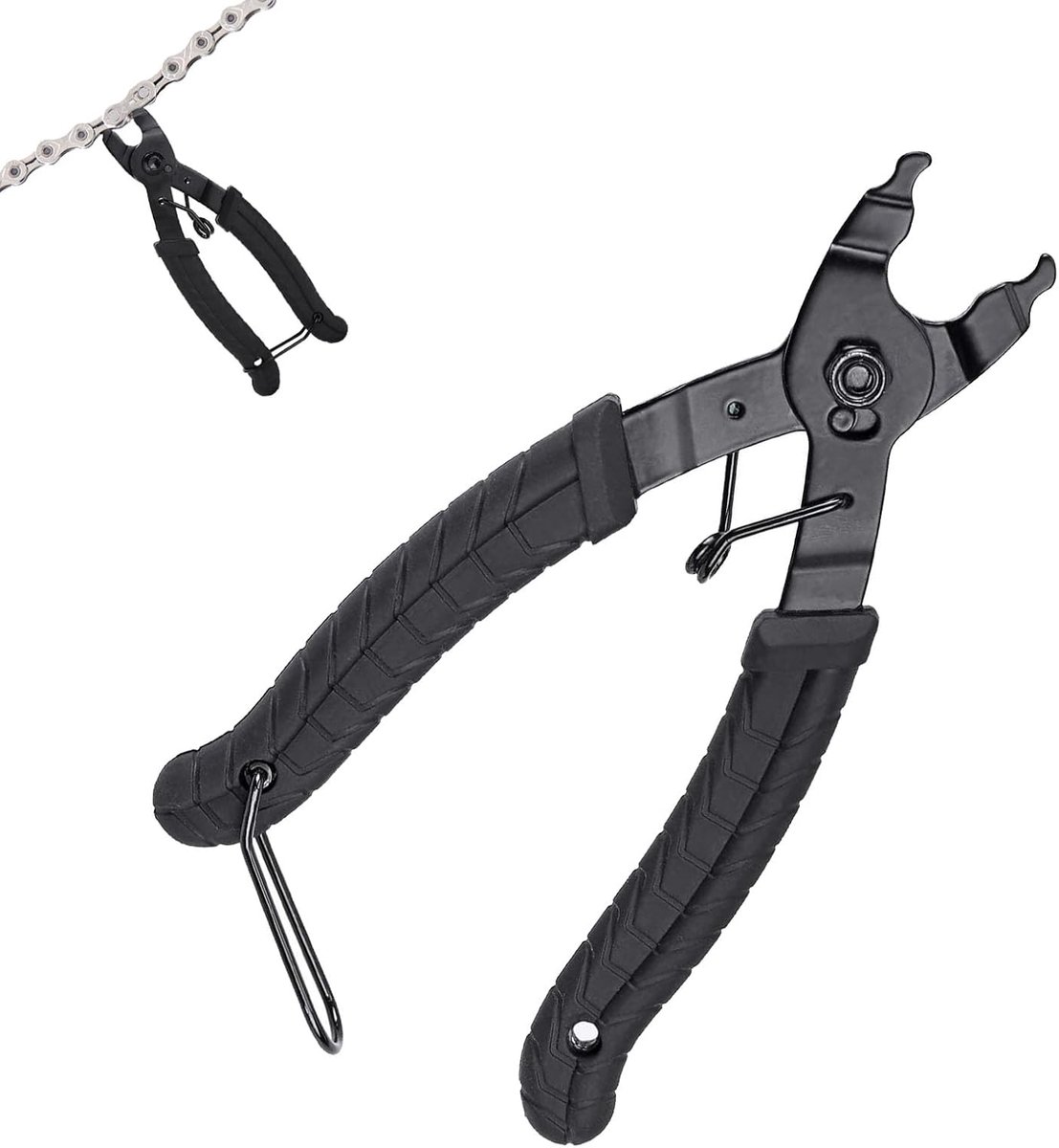 kettingtang en kettingmanchetverbinding, ketenslottang, kettingtang fietsketting, 2-in-1 openen en sluiten tang Ketengereedschap voor mountainbikes voor kettingreparatie (16,5 cm)