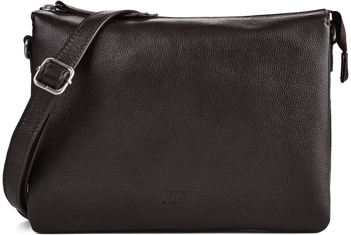 JOST Leren schoudertas Lysa Shoulder Bag Brown donkerbruin