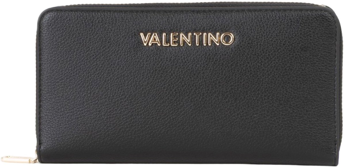 VALENTINO portemonnee Leo Zip Around Wallet Nero / Multicolor zwart