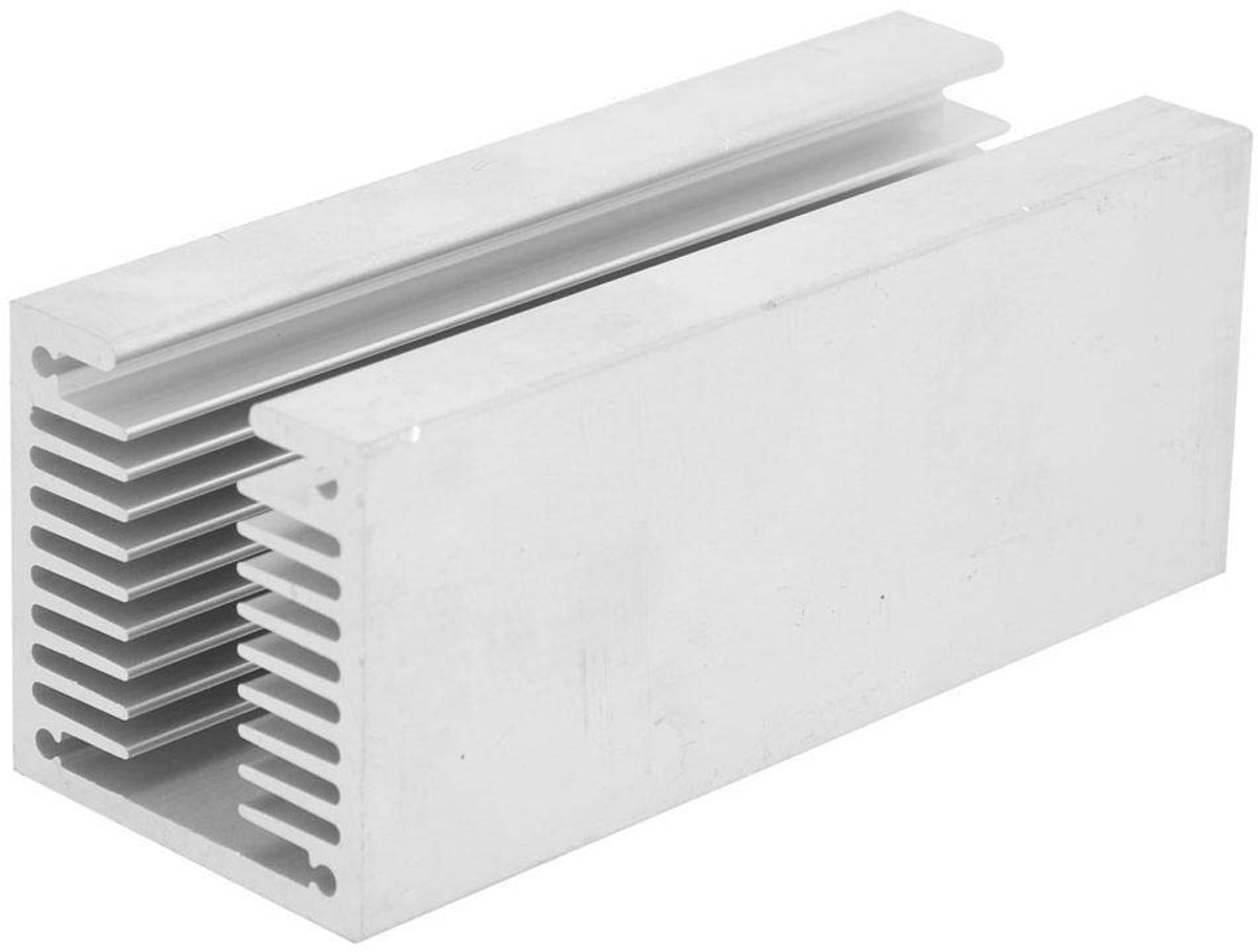 type TO-3P koellichaam aluminium afdichtingstand koeler Fin koeler voor 1/2/3 generatie, 100 x 40 x 40 mm
