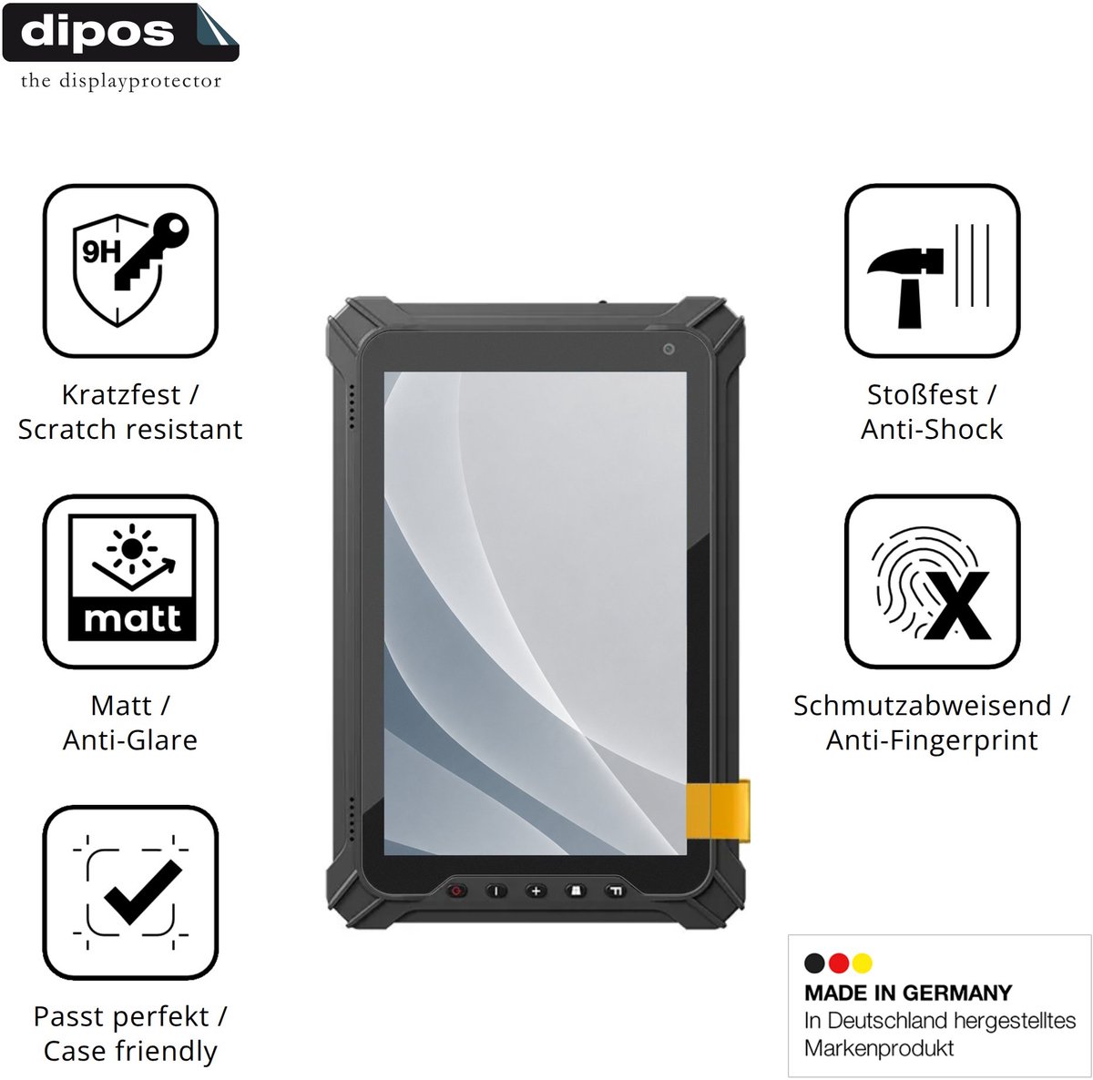 dipos – 2x Matte Pantserfolie geschikt voor Conker NS85 | 9H Screenprotector