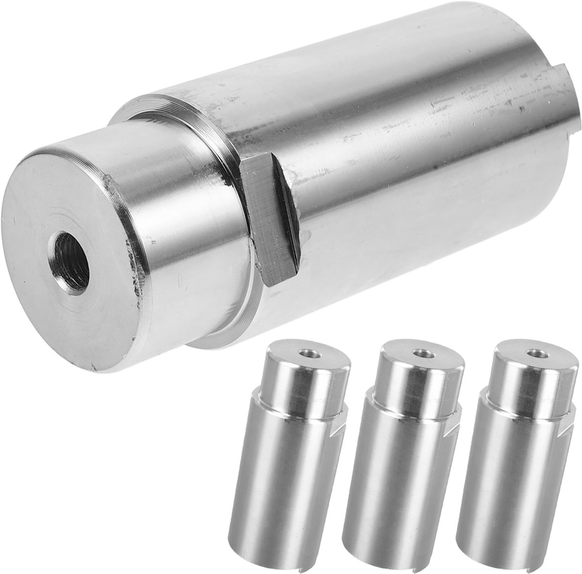 Hoogteverlengstukken - 4-pack - Voor Launch Lifts - Verhoogbare steunpoten - Verhogingskolommen voor autoliften - Voor hefplatforms - Metaal - Zilver