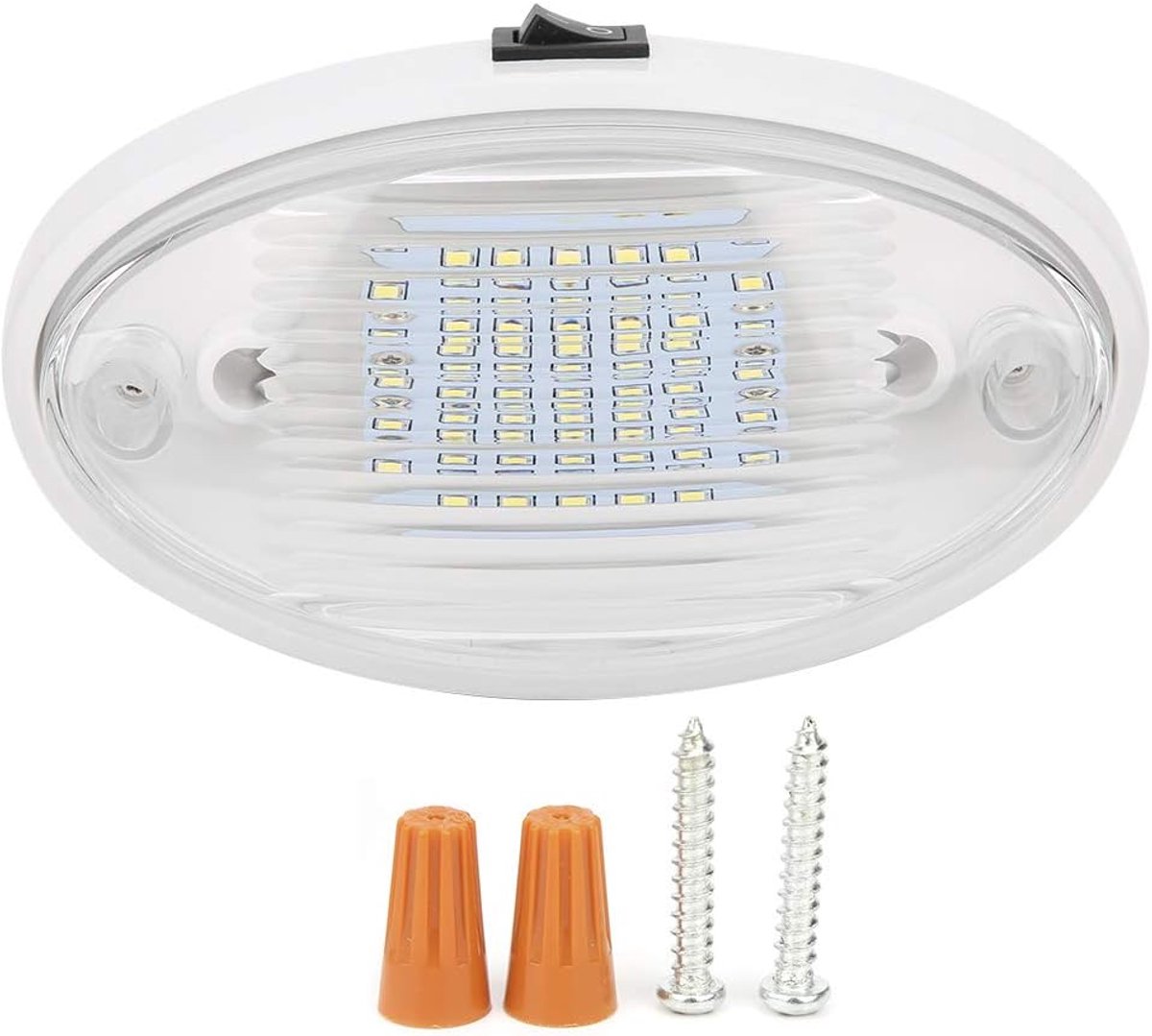 12V 400lm LED-plafondlamp, Hoge Helderheid Interieurlamp LED RV-licht Jachtlamp RV Cabineverlichting Voor Auto RV Yacht Boottrailer