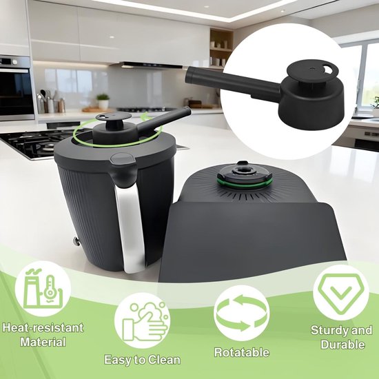 compatibel met TM7, hittebestendige accessoires voor stoomafleiding met meubelbescherming, draaibaar opzetstuk voor hangkasten, vaatwasmachinebestendig, TM7-accessoire van Compatibel — afbeelding 2