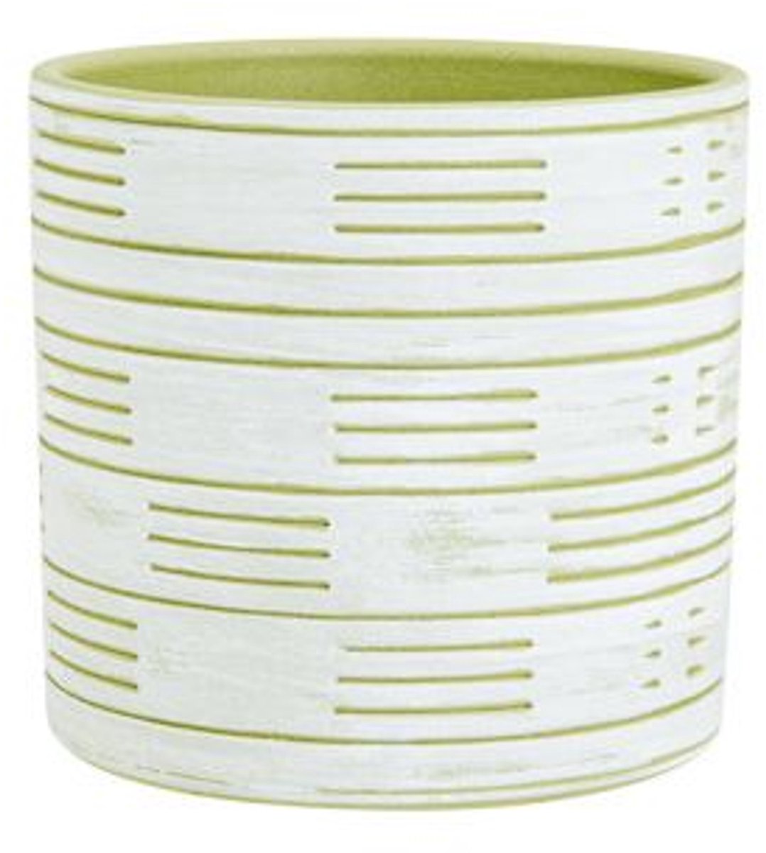 Cosy @ Home Bloempot Lolly Groen 13,5x13,5xh13cm Cil