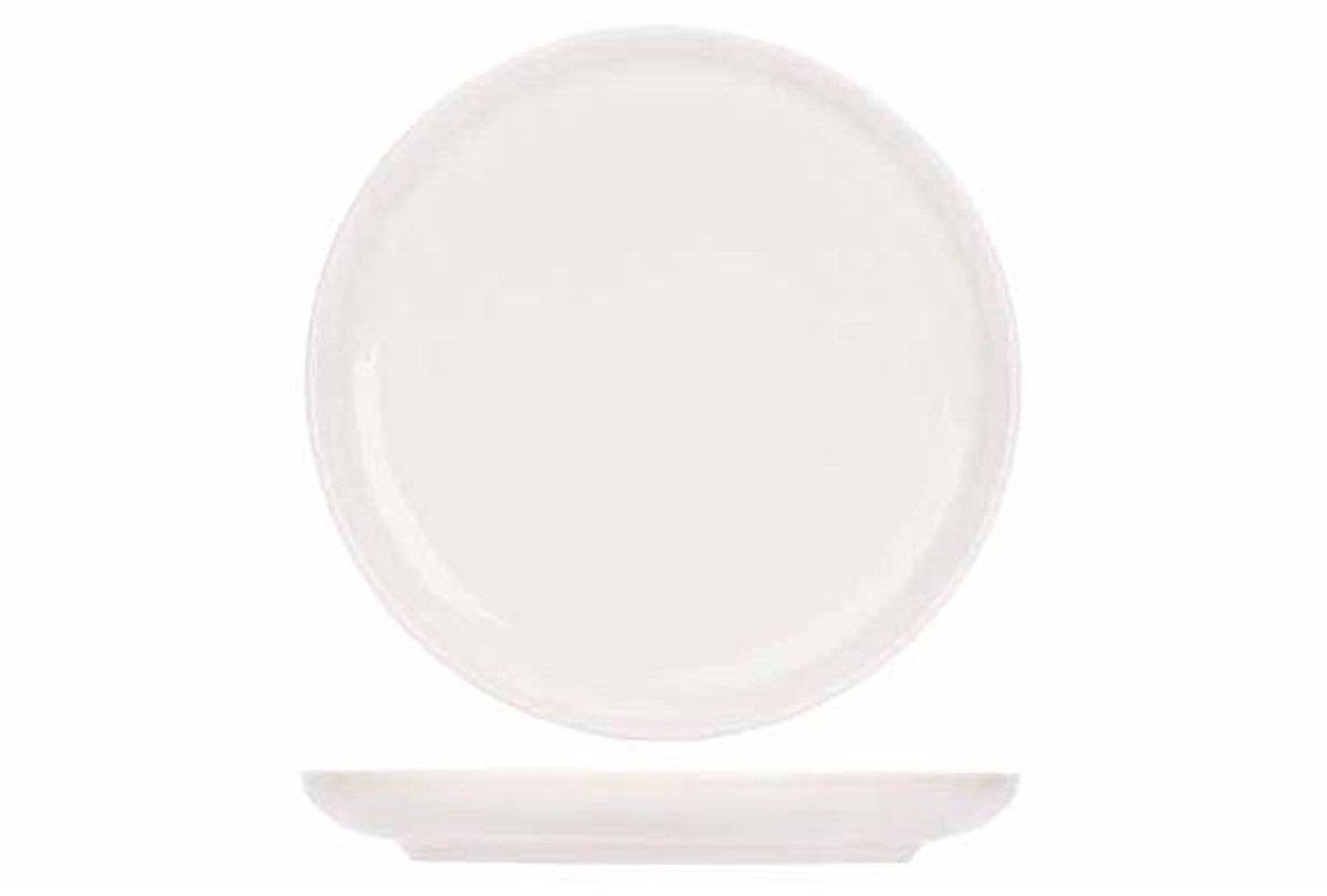 Artisan Wit Plat Bord D17cm Coupe
