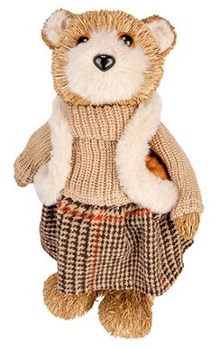 Beer Girl Sweater Standing Camel 17x11xh 28cm Foam