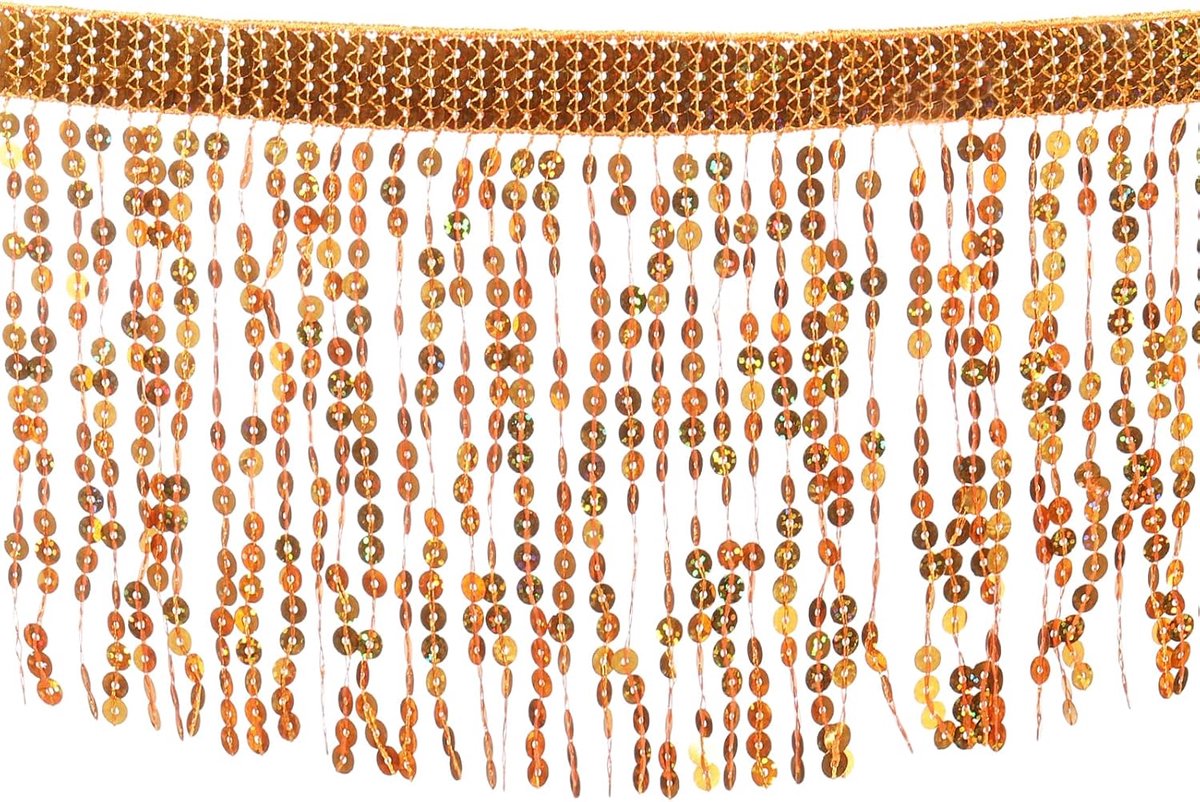 10 Iarde pailletten franjes sierlijsten 16 cm breed kwastje franjes naaien sierband polyester voor handwerk naaien gordijn kussen kleding versieringen oranje