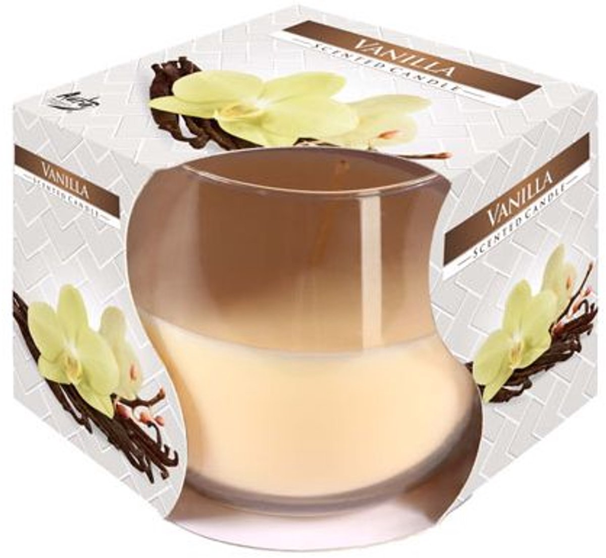 Cosy & Trendy Ct Geurkaars Glas Vanille-beige 24u