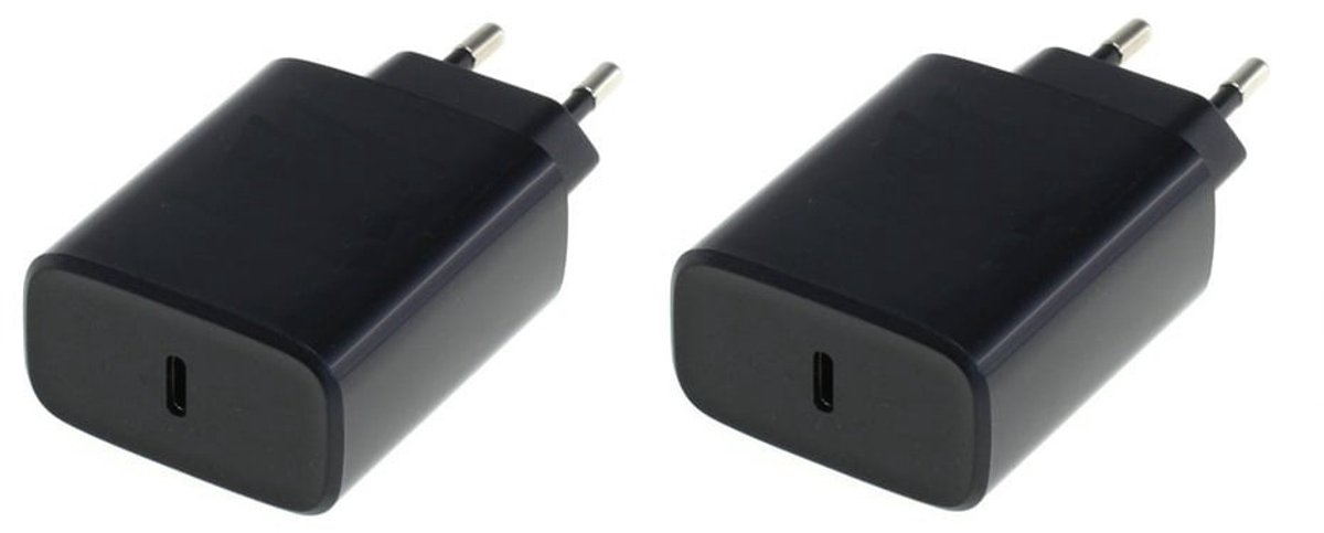 2 stuks OneOne 20W snellader. Zwarte oplader USB C. PD en Quick Charge lader adapter past op Apple iPhone 13 Mini, iPhone 13 Pro, iPhone 13 Pro Max, iPhone 14, iPhone 14 Plus, iPhone 14 Pro, iPhone 14 Pro Max