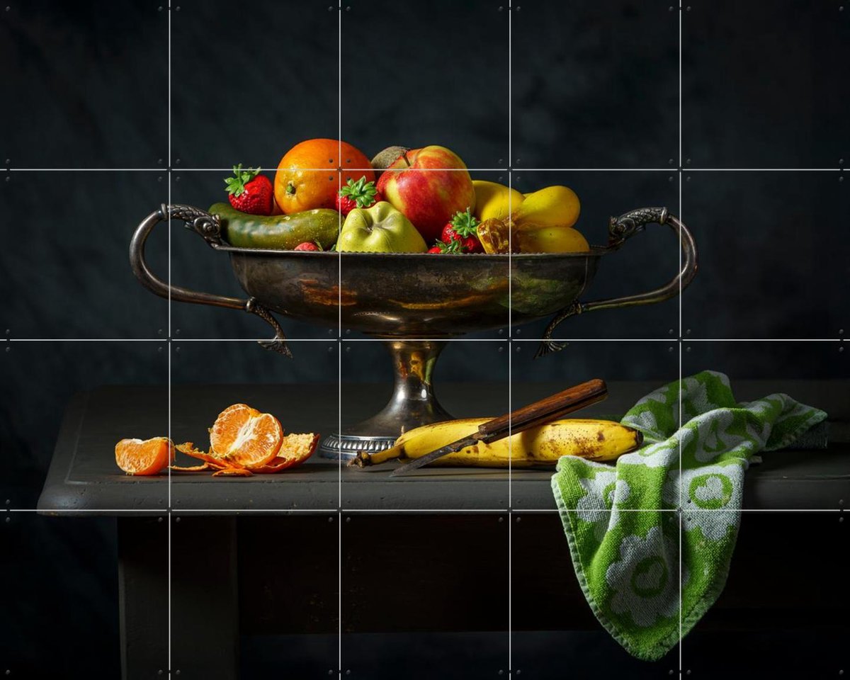 IXXI Fake Or Real Vitamins, Igor Swinkels - 100 x 80 cm - Gratis ophangtool - Grote wanddecoratie en posters - Fotografie, Eetkamer, Keuken, Groenten