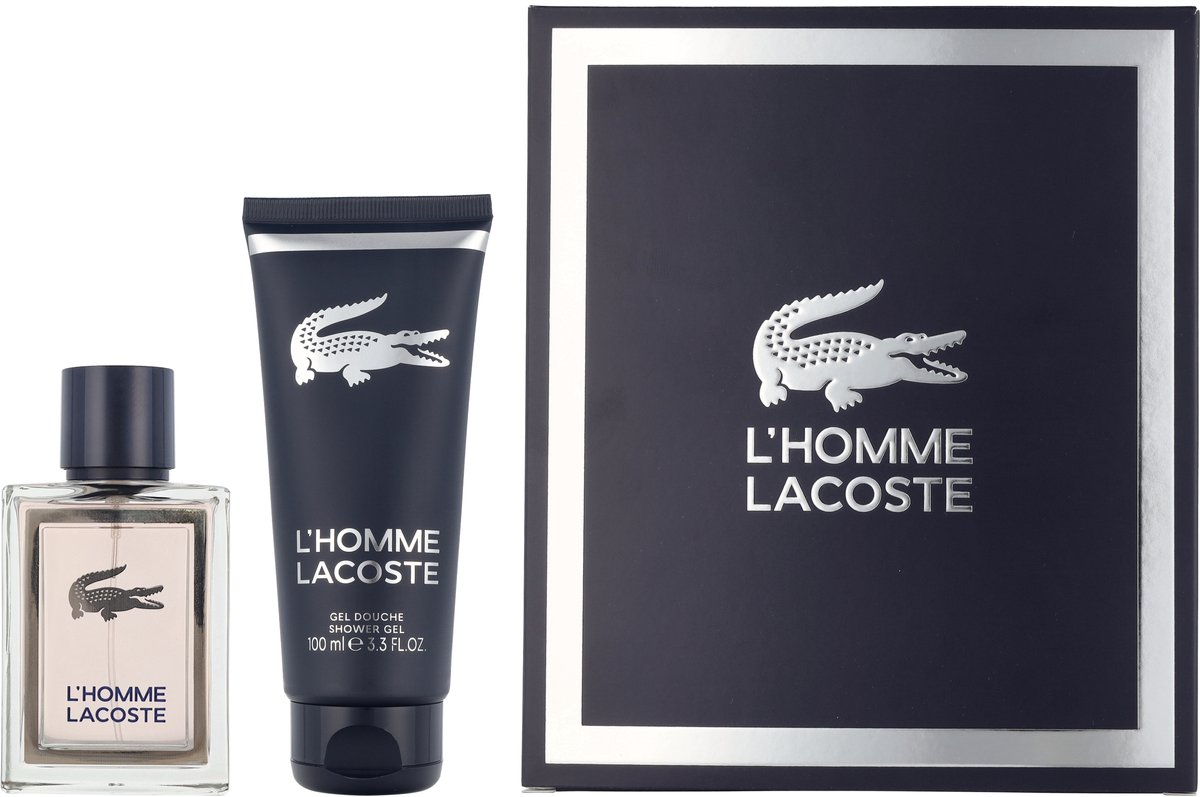 Lacoste L'Homme Giftset 150 ml - Edt Spray 50ml/Shower Gel 100ml