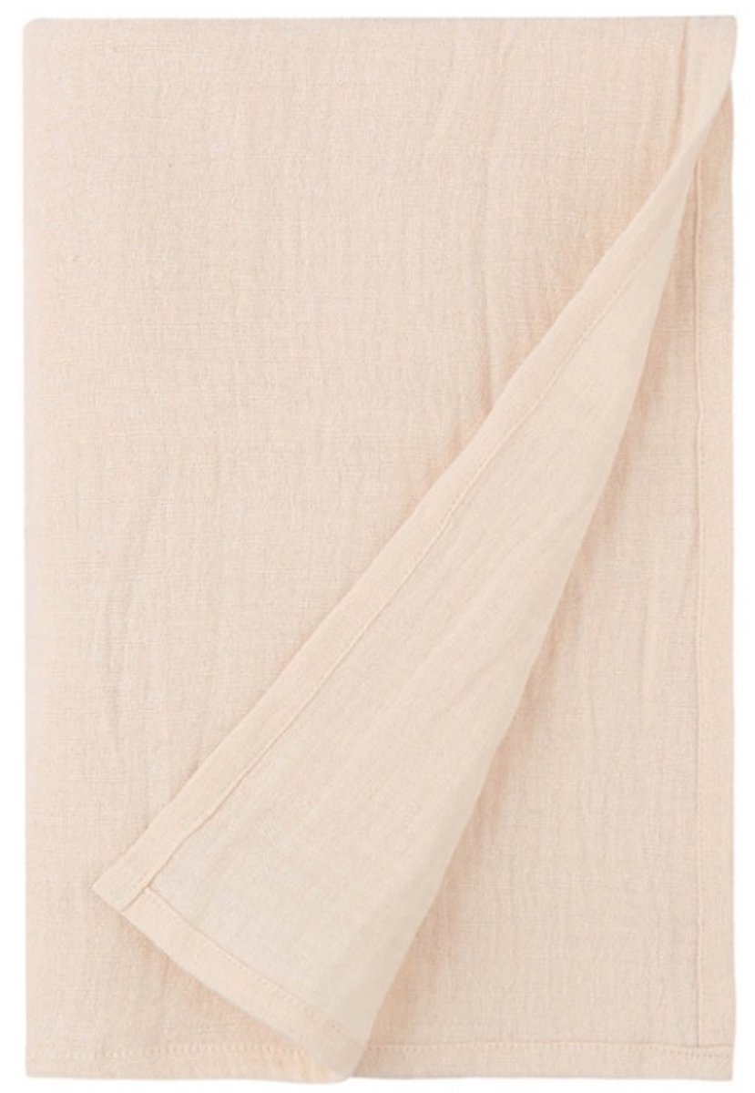 Babywikkeldeken, groot formaat 120*120 cm, ultrazacht en absorberend dubbellaags puur katoen, geschikt voor zowel jongens als meisjes, dunne deken/badhanddoek/wikkeldoek,abrikoos