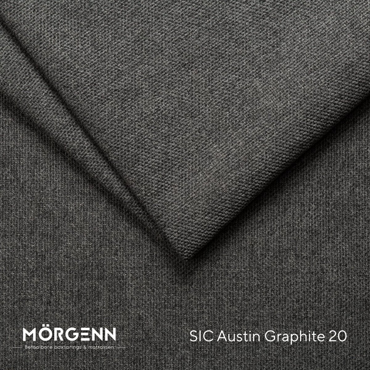 Mörgenn SIC Austin Stofstaal - Meubelstof voor Boxspring en Bed - Graphite 20