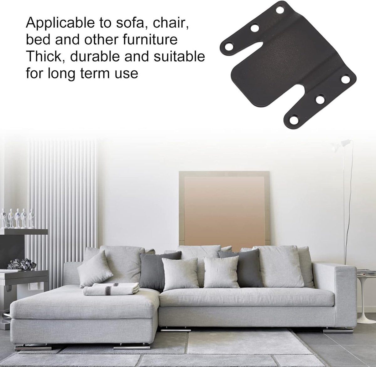 Dailygoods- Bankconnector Sterke Toepasbaarheid - Bankverbindingsbeugel - Tuinstoel Stabilisatie - Zitbank Beugel - Duurzaam Ijzer - Compact en Opbergbaar - Meubelverbinder