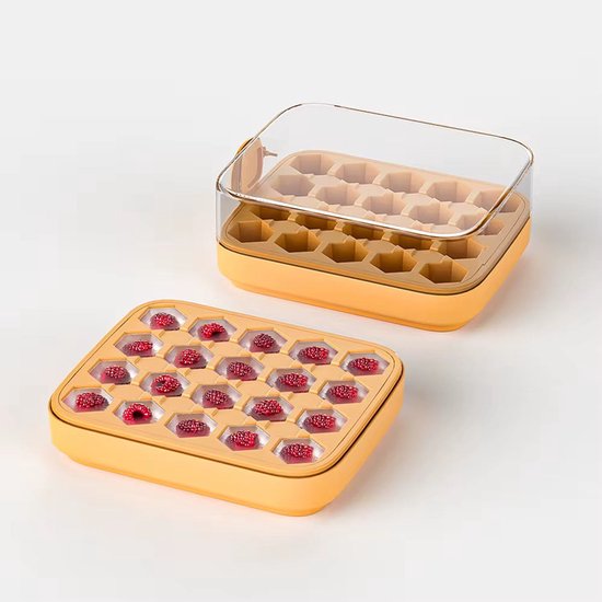 LANPHEN™ Ice Cube Tray with Storage Bin & Scoop - 32 Ice Cubes - BPA-Free Silicone Ice Mold — afbeelding 2