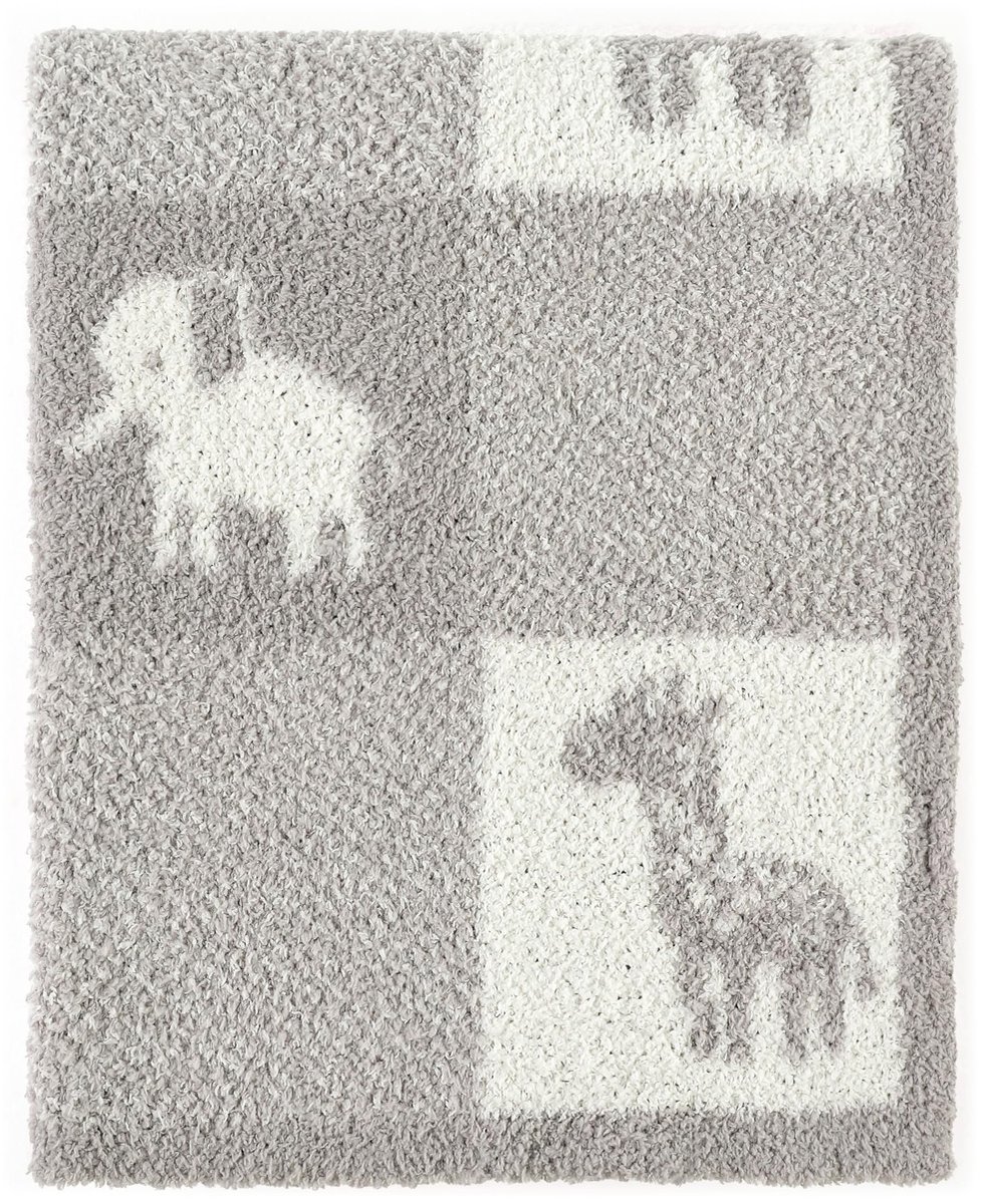 Dailygoods- Babydeken Zacht en Warm - Babydeken Chenille - Babydeken Microfleece - Ademend Ontwerp - Wasmachinebestendig - 75 x 100 cm
