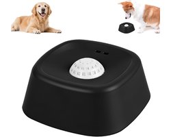 Likmat Hond met Rollende Bal - Anti Schrokbak Hond voor Vloeibaar Voer - Langzame Voerbak Puppy en Grote Honden - Interactief Hondenspeelgoed tegen Verveling - Zwart