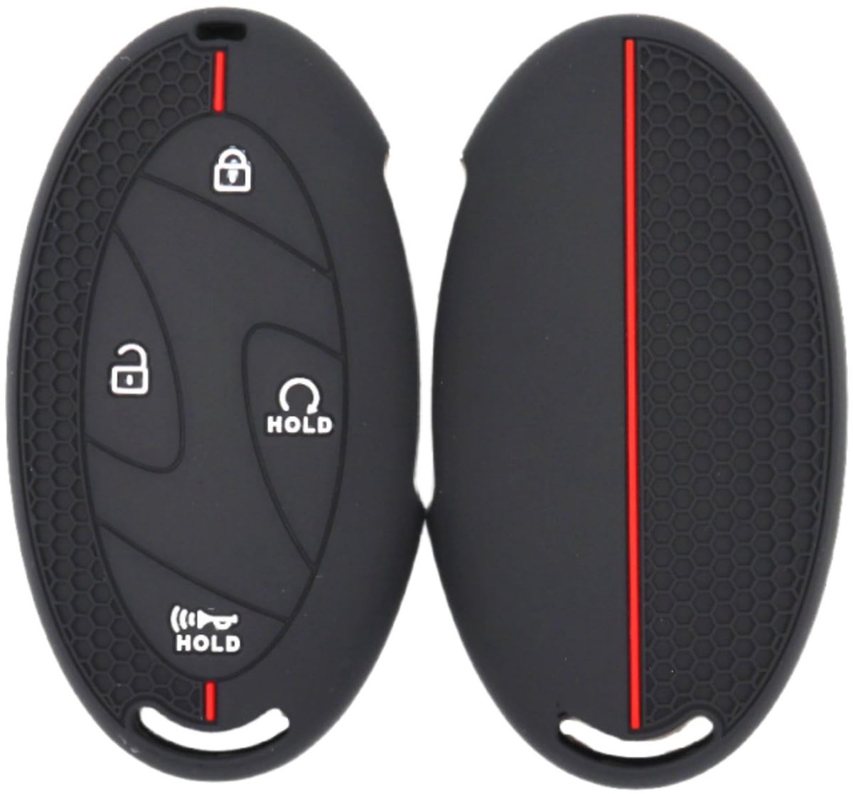 Dailygoods- Autosleutelhoes Antidiefstal - Silicone - 5-7 Knoppen - Bescherming tegen Krassen - Nauwkeurige Toetsenpositionering - Geschikt voor Hyundai - Sleutelbehuizing