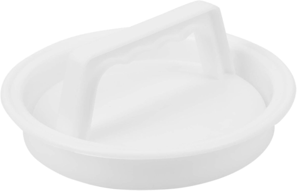 Hamburger Maker - Patty Vormer - Vlees Vormen - Non-stick Coating - 13.5 cm - Wit