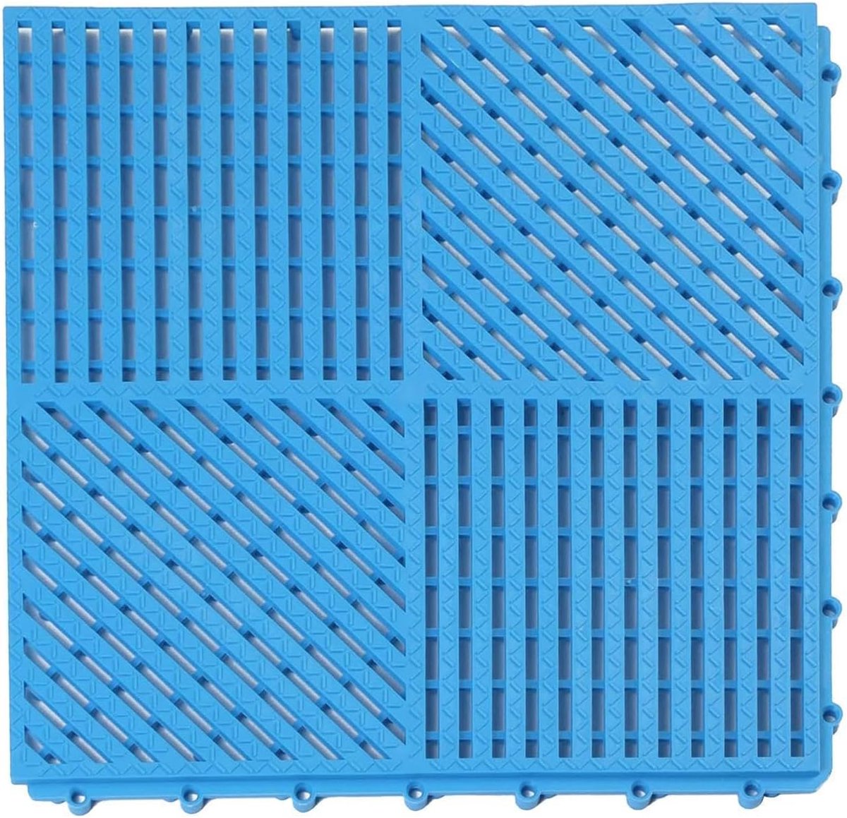 In elkaar grijpende vloertegels - Klikmatten drainage - Veilige vloer creëren - Antislip drainage ontwerp - 30 x 30 cm