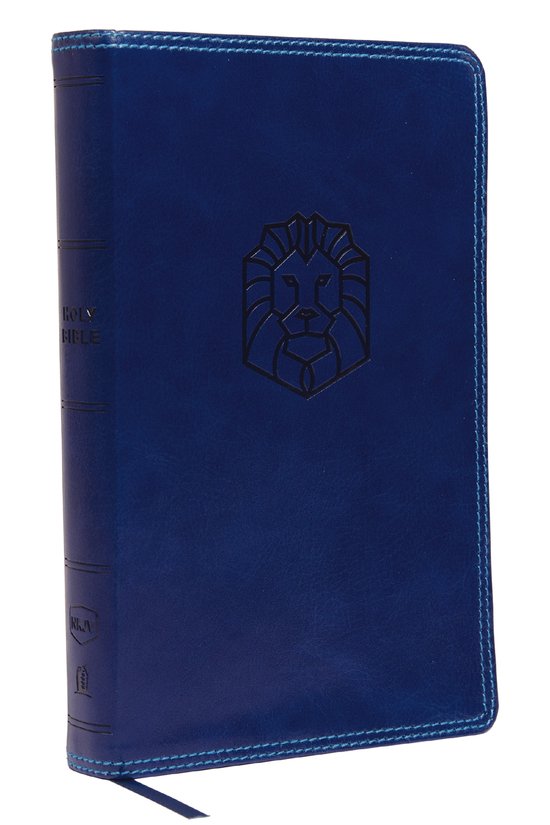NKJV, Holy Bible for Kids, Leathersoft, Blue, Comfort Print - cover