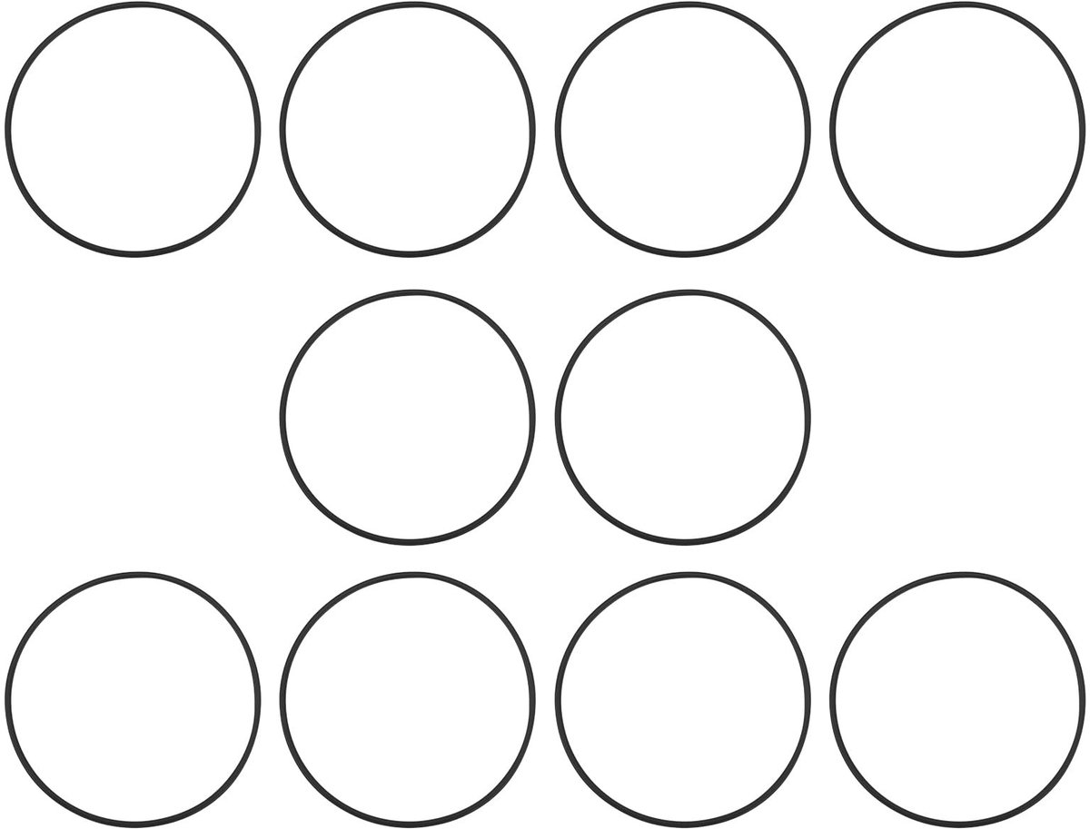 Dailygoods- Afdichtringen 10 stuks - O-ringen set - Vervangingsonderdeel P6664ASS16/P6664 - Buitendiameter 75 mm - Nitrilrubber - Compatibel met Bestway zandfiltersystemen