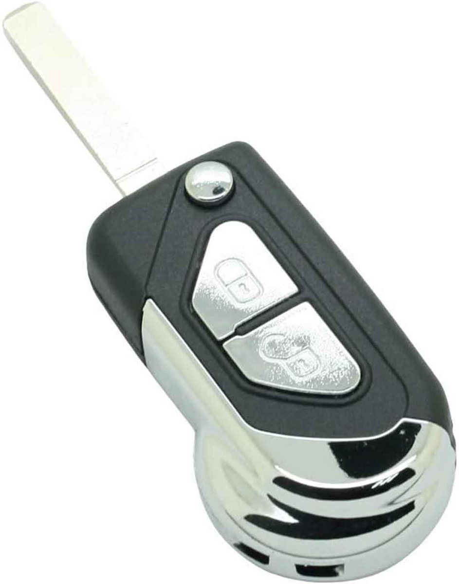 Dailygoods- Vouwsleutel Vervangende Behuizing - Autosleutel Hoesje - Autosleutel Antidiefstal - Hoogwaardige Kwaliteit - VA2 Blade - Geschikt voor Diverse Voertuigen