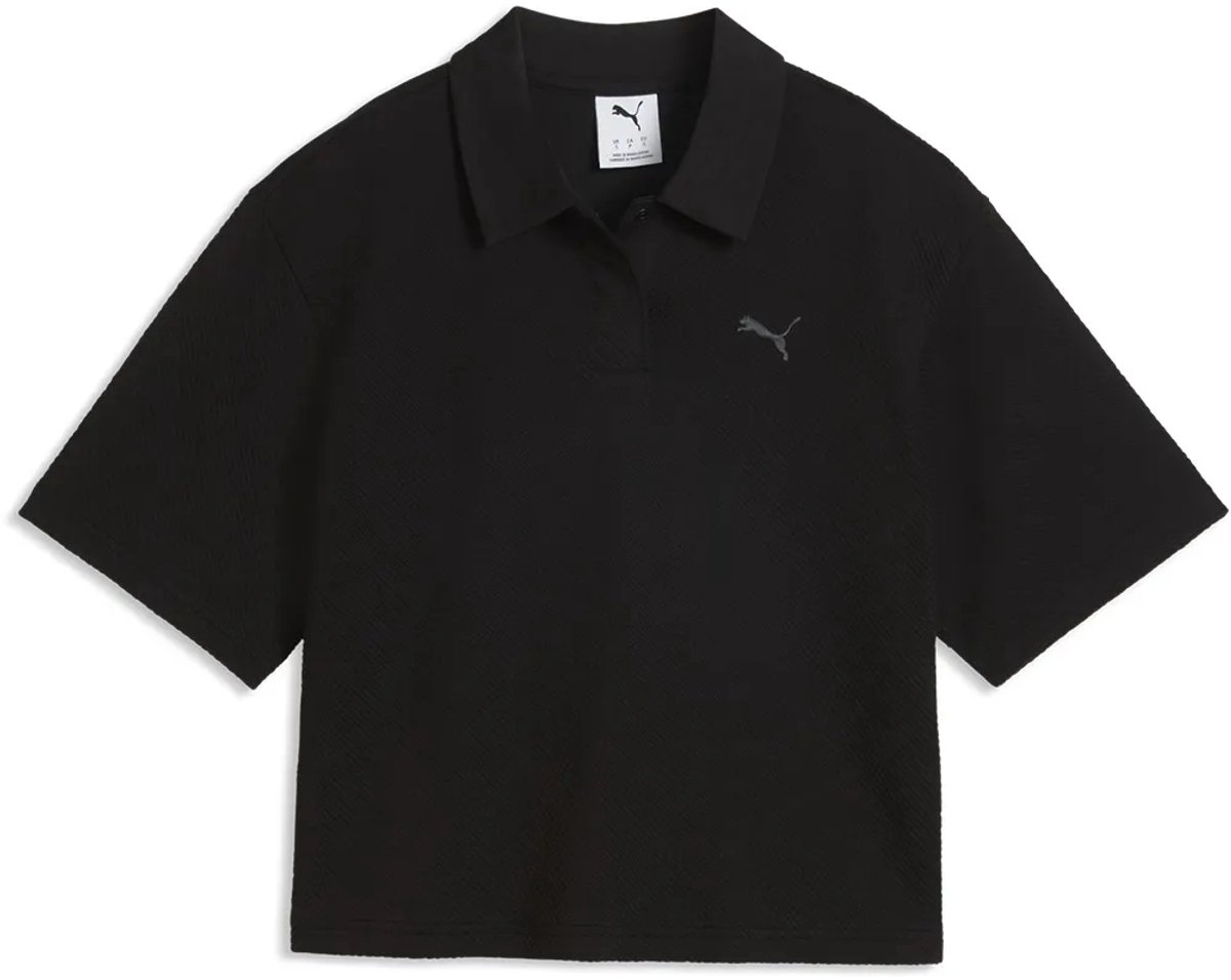 Puma Class Relaxed Polo Korte Mouw Poloshirt L Vrouw Zwart
