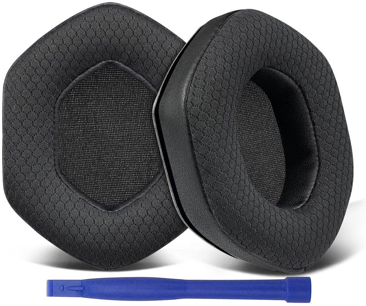 Dailygoods - SOULWIT Vervangende oorkussens voor V-Moda Crossfade 1/2/3 Wireless, M-100/M-100 Master, LP2/LP hoofdtelefoons, earpads cushions met duurzame meshstof en schuim met hoge dichtheid