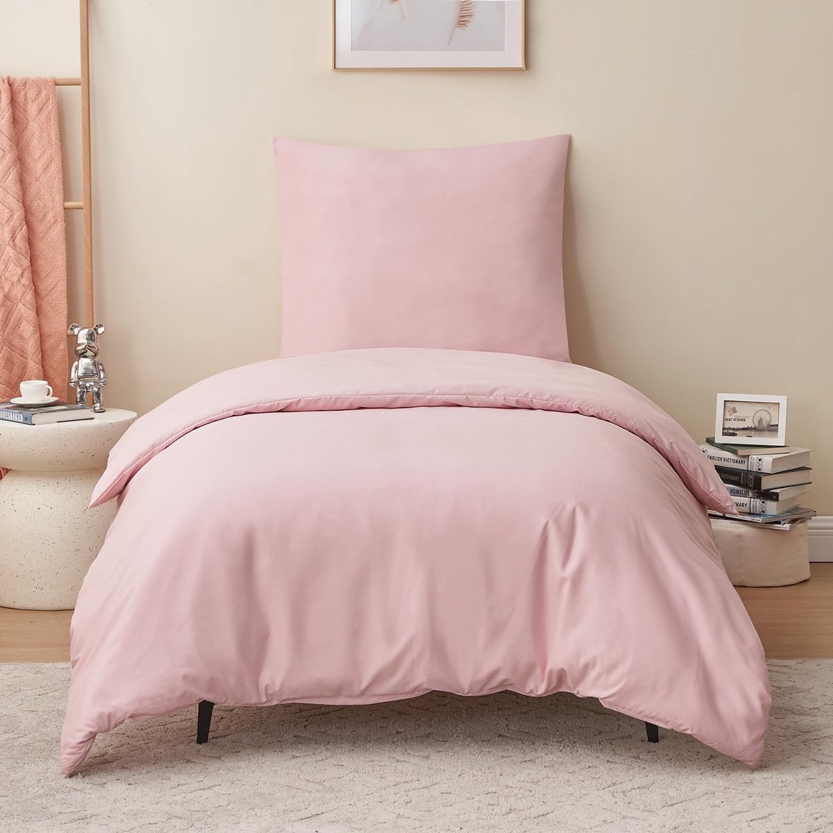 Dailygoods- Beddengoedset 140 x 200 cm - Dekbedovertrek 140 x 200 - Kussensloop 65 x 65 - Microvezel - Ademend - Zacht en huidvriendelijk