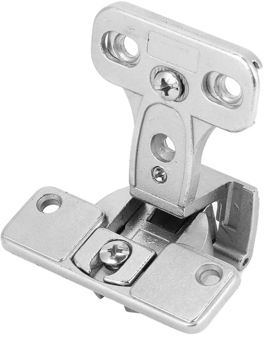 Dailygoods- Deurscharnier 270 Graden Volledige Dekking - Kastdeurscharnier - Zinklegering - Onzichtbare Scharnieren - Draagvermogen 8 kg - Inclusief 6 Scharnierschroeven