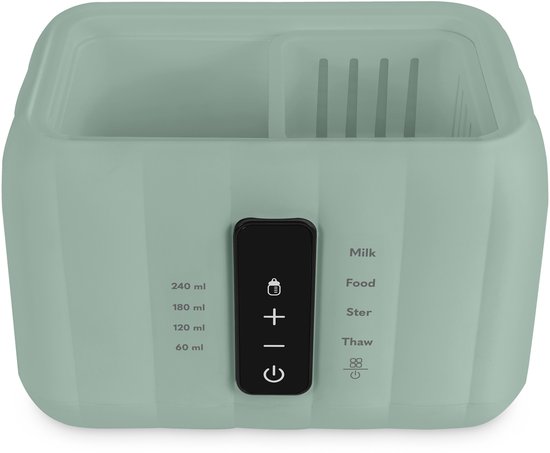 Lionelo Thermup Duo Dubbele Flessenwarmer 6in1 - Flessenwarmer, Sterilisator & Ontdooier - Verwarmt 2 Flessen Tegelijk - Temperatuurbehoud tot 72 Uur - Sterilisatie 100°C - Touchscreen - BPA-vrij - Automatische Uitschakeling van LIONELO — afbeelding 3