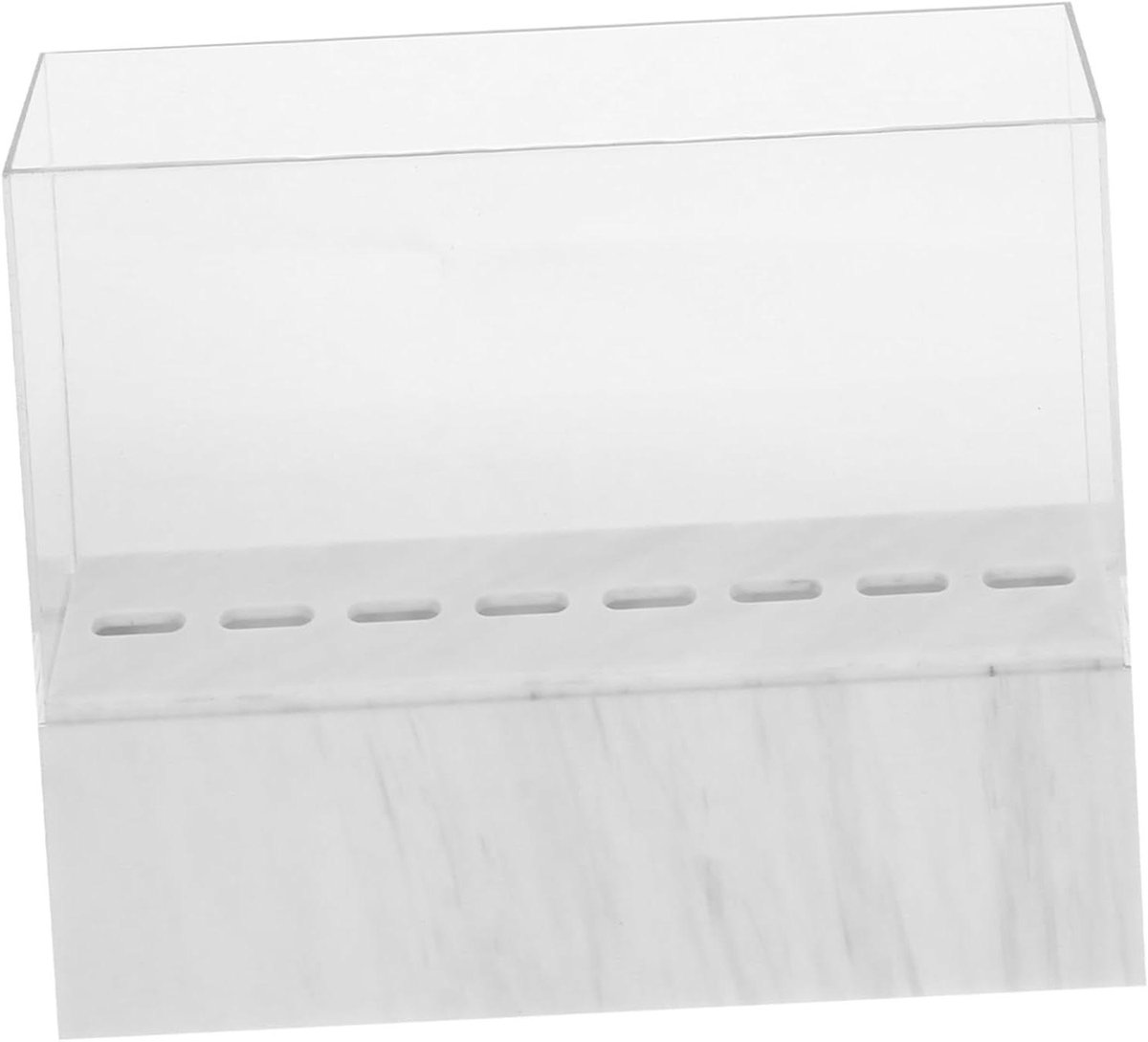 Pincet Displaydoos - Opbergstandaard - Wimperverlenging Organiseren - Acryl Stofdicht - 8 Pincetten Posities - Wit