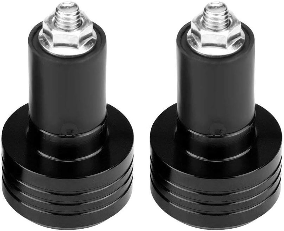 Universele Aluminium Motorfiets Handvatten - 2 Stuks 22mm Grip Handlebars Eindpluggen voor Balans en Comfort