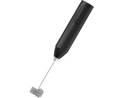 Melkschuimer Eimixer - Drankmixer Opschuimer - Koffie Bereiden - Drie Snelheden - 8.66 Inch - Zwart