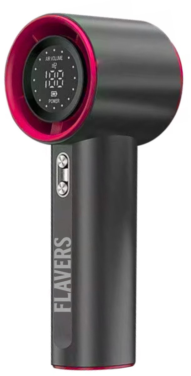Flavers ® - Handventilator - Grijs - Roze - Mini Ventilator - Hand Ventilator - Mini ventilator Oplaadbaar - Mini Ventilator Usb - USB ventilator - Draagbare ventilator - LED schern - 100 Standen - Modern - tot 12 uur verkoeling