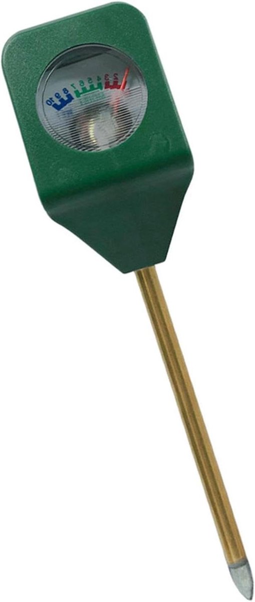 Bodemmeter 3-in-1 - Plantenmeter Vochtigheid - Planten Verzorgen - Roestvrijstalen Sonde - 17 cm - Zilver