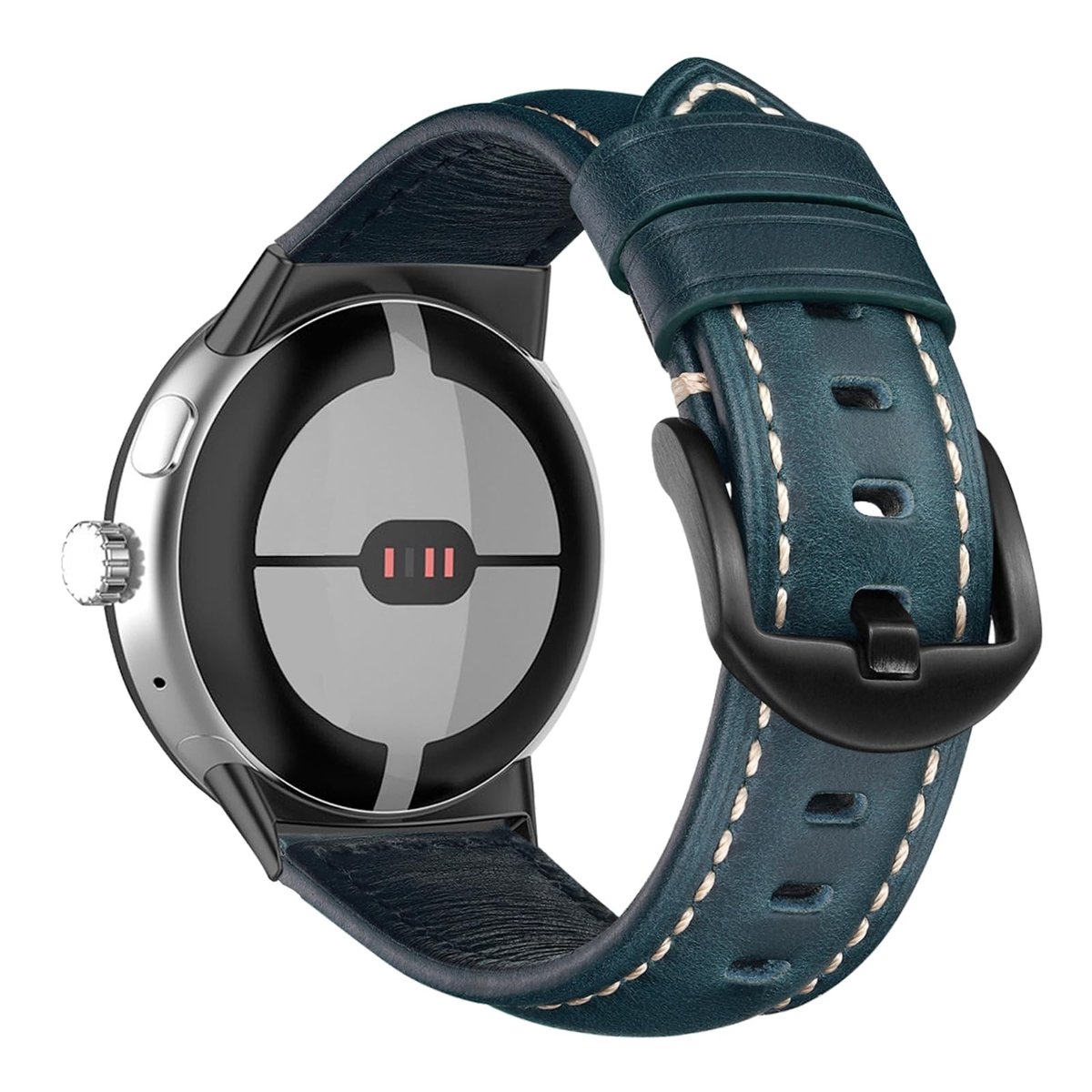 Dailygoods- Horlogebandje Zacht Leer - Compatibel met Google Pixel Watch 4/3 - Dames/Heren - Hoog Draagcomfort - Duurzaam en Robuust - Horlogearmband