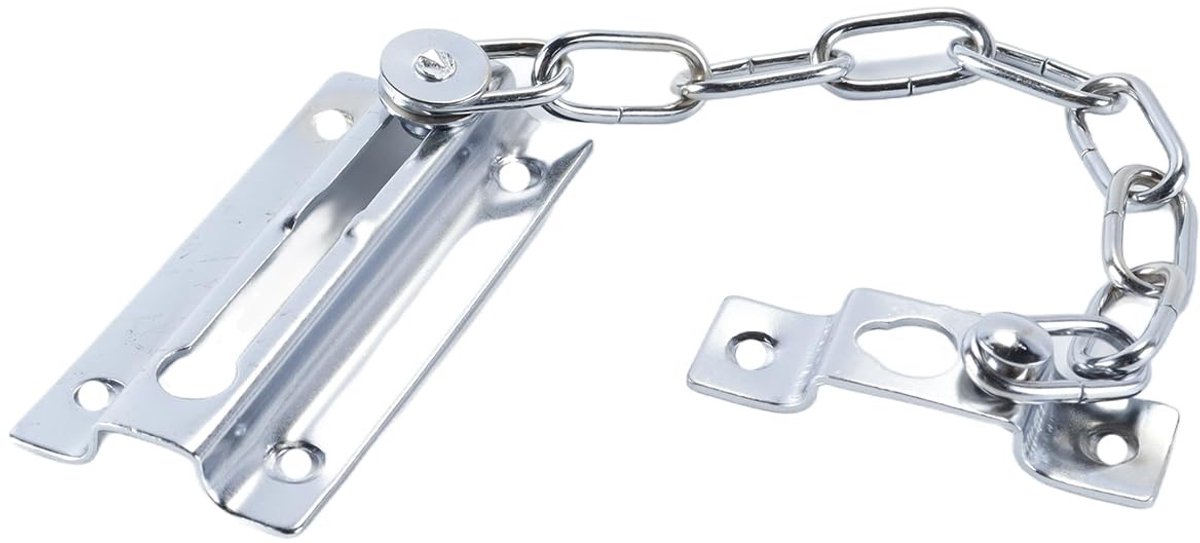Dailygoods - Deurketting Intern met Verchroomde Schuif voor Veiligheid in Huis en Hotel