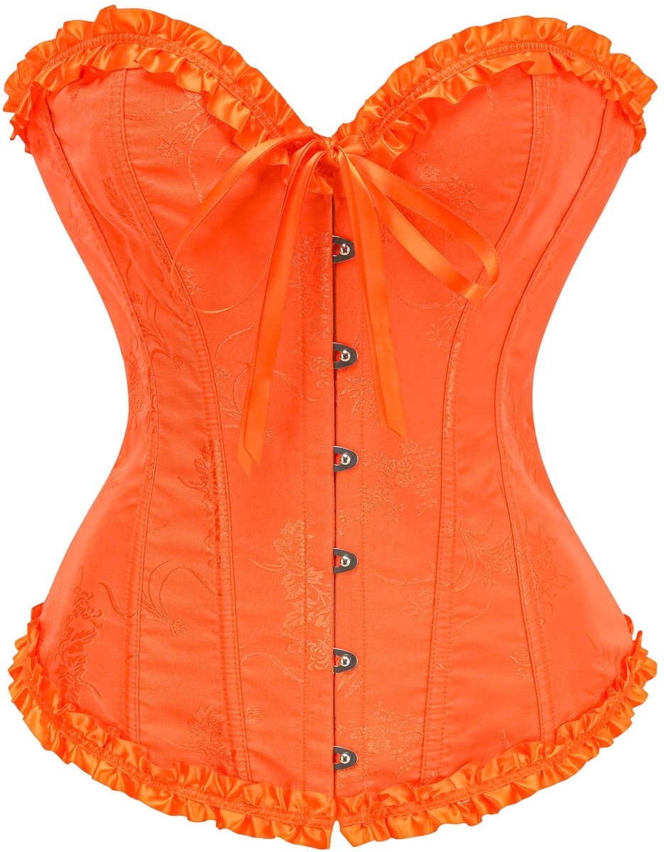 Dailygoods- Corset Dames - Pastelkleurig Bloemenkant - Shapewear Lingerie - Overbust Bustier - Verstelbare Pasvorm - Elegante Bodyshaper