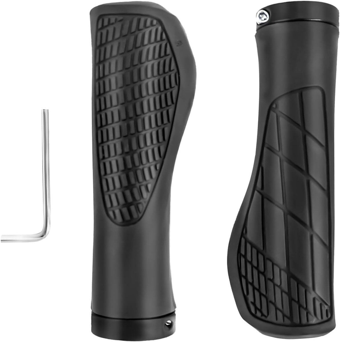 Ergonomische Fietshandvatten, Antislip Rubber Grips voor MTB, BMX en Stadsfietsen, 22 mm, Comfortabel en Duurzaam